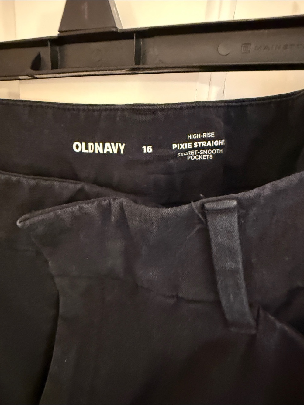 Old Navy Pixie Straight High-Rise Pants in Dark Navy Size 16